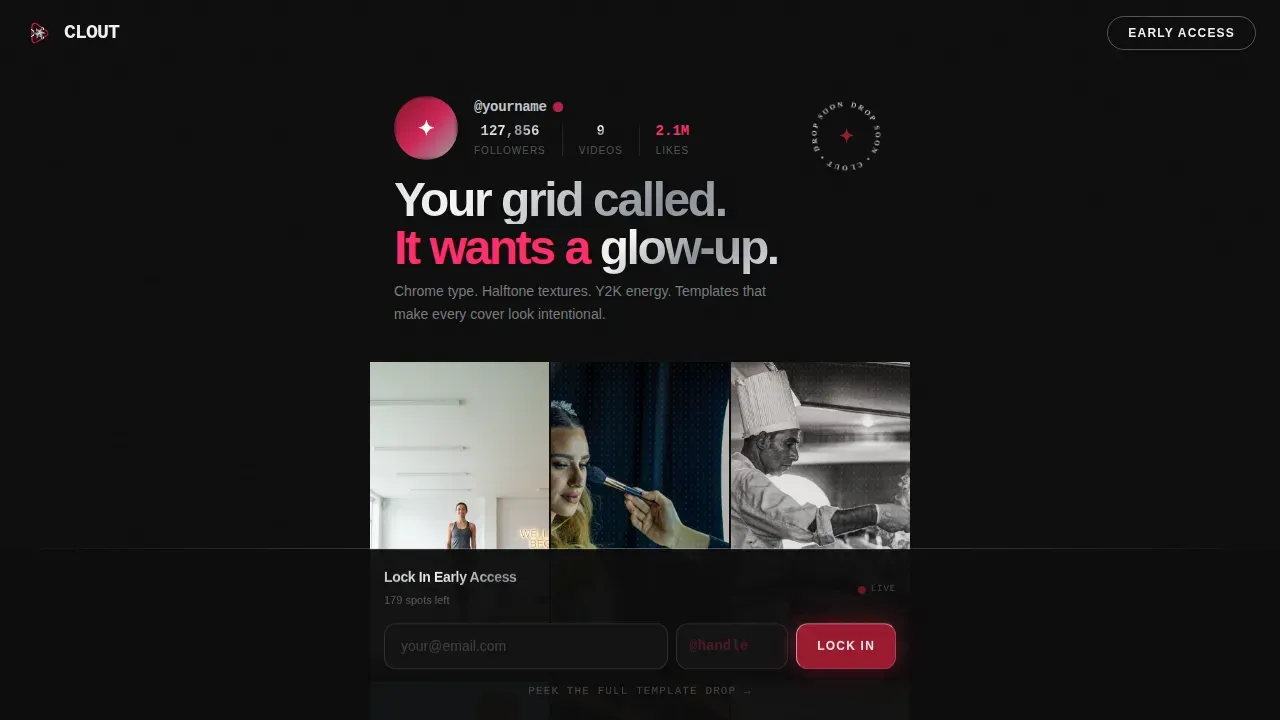 Scroll-Stopping TikTok Cover Photo Landing Page Template