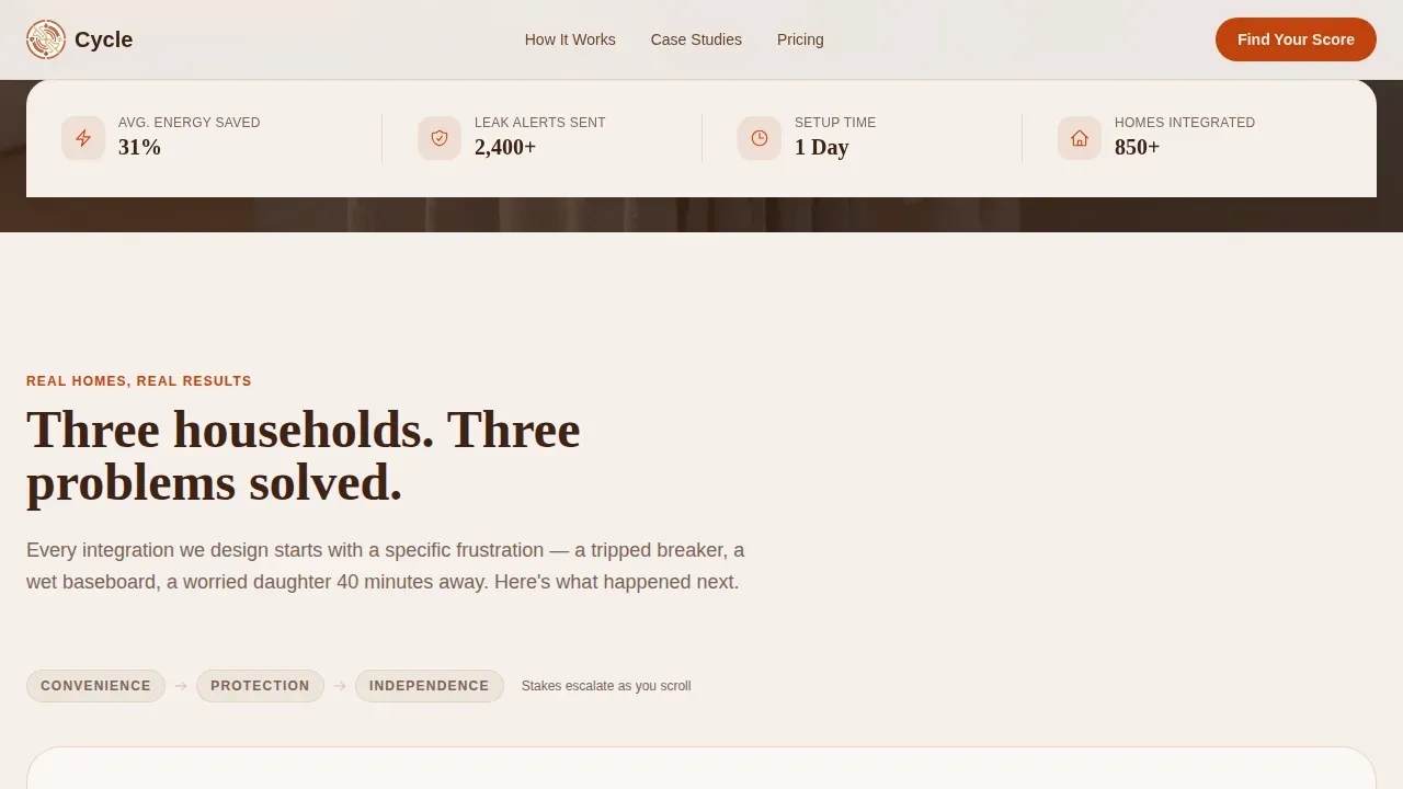 Laundry Room Renovation Portfolio Website Template
