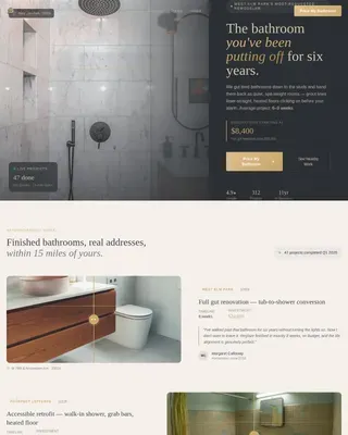 Kitchen & Bathroom Remodeling Professional Website Template