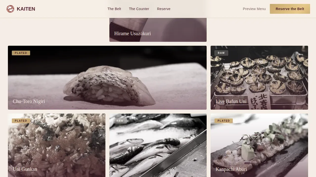Certified Regional & Specialty Restaurant Professional Website Template