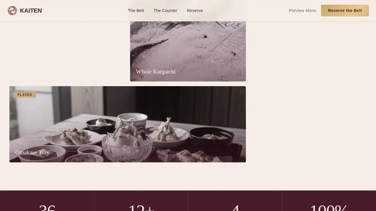 Certified Regional & Specialty Restaurant Professional Website Template