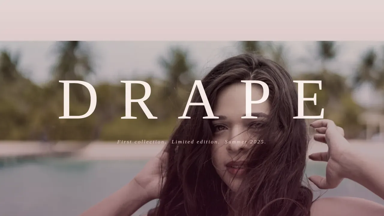 Luxury Swimwear Launch Landing Page Template