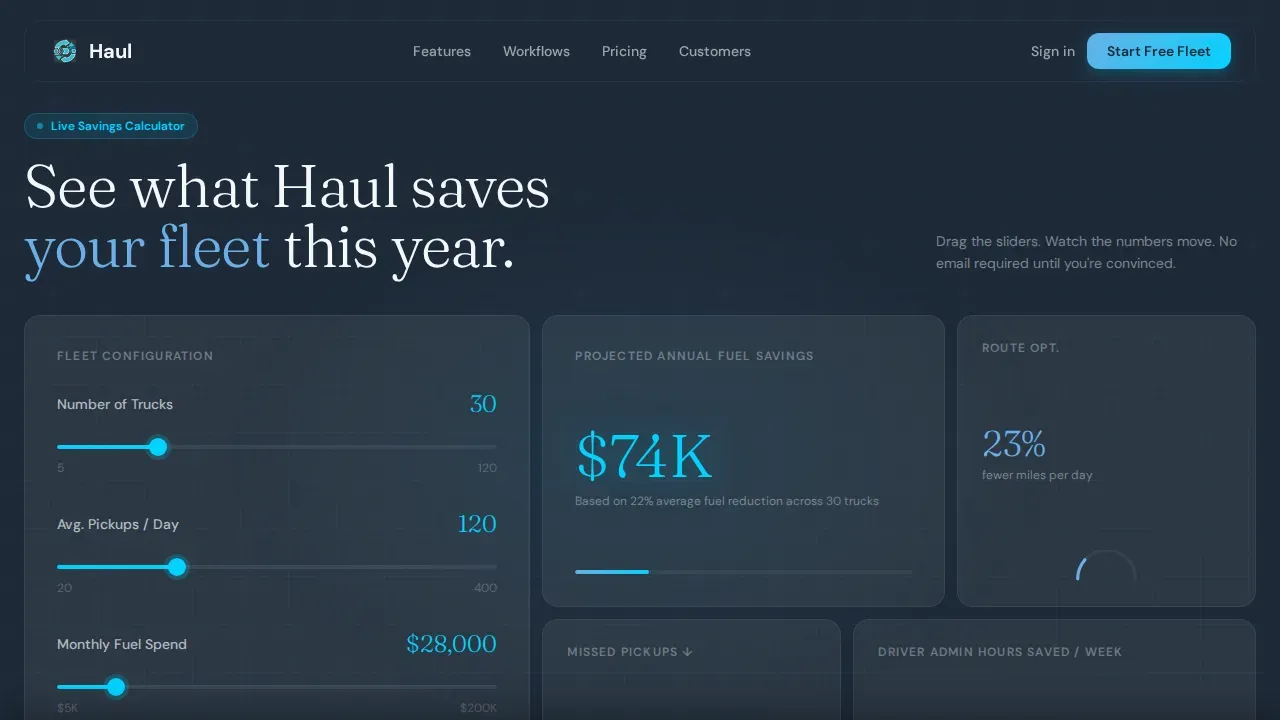 Instant Logistics Dispatch Landing Page Template