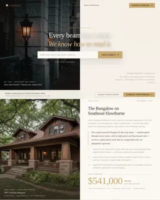 Historic Home Real Estate Booking Website Template