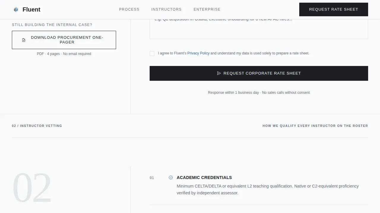 Expert Language Tutor Landing Page Template
