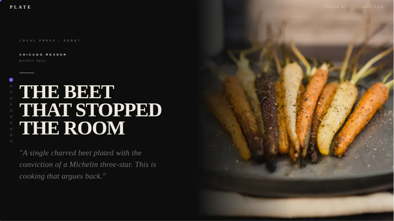 Chef & Culinary Portfolio Directory Website Template