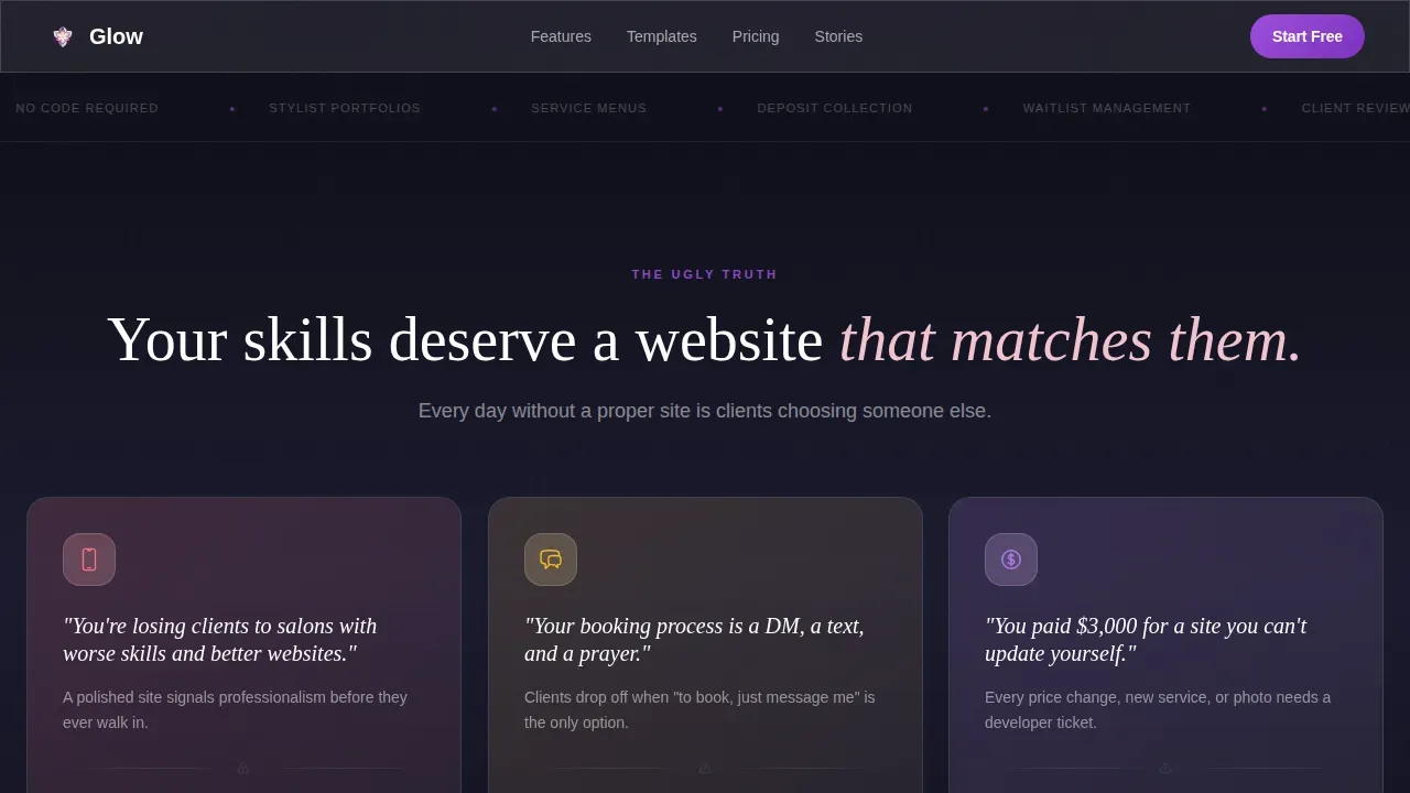 Beauty & Salon Digital Presence Careers Website Template