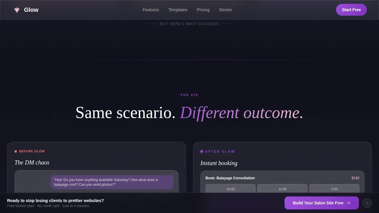 Beauty & Salon Digital Presence Careers Website Template