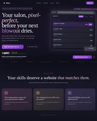 Beauty & Salon Digital Presence Careers Website Template