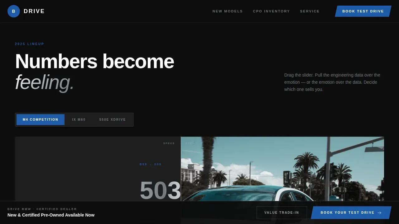 Precision BMW Certified Dealer | Free Website Template | Rocket