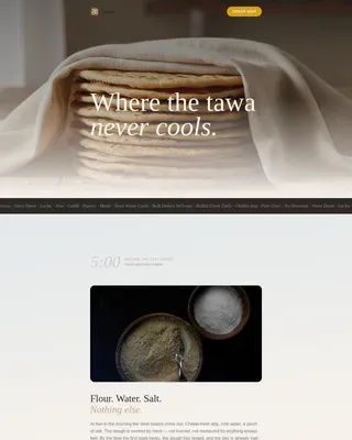 Regional & Specialty Restaurant Advanced Professional Website Template