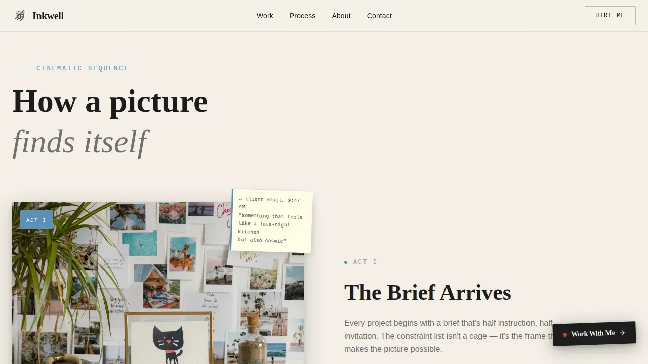 Illustrator Portfolio Careers Website Template