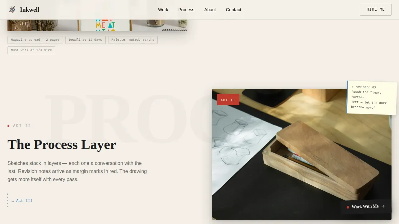 Illustrator Portfolio Careers Website Template