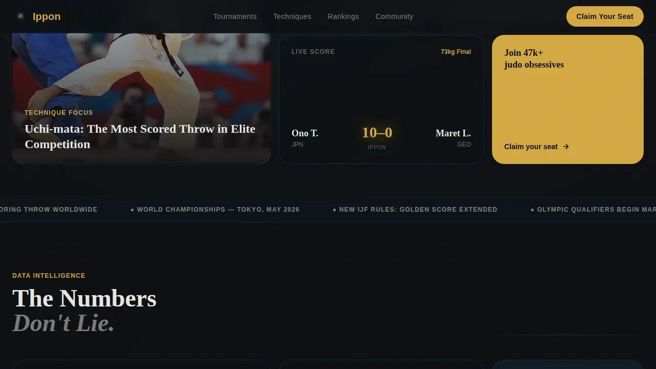 Judo Professional Website Template