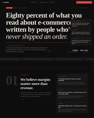 E-Commerce Blog & Media Blog Website Template