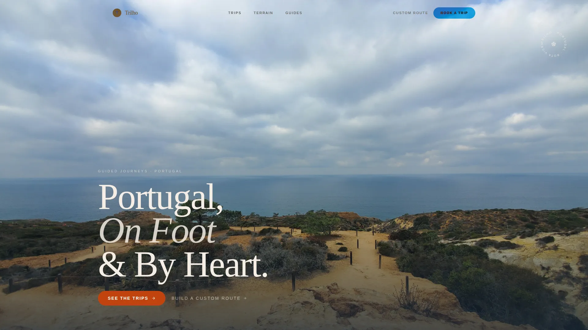 Immersive Portugal Tour Operator Landing Page Template