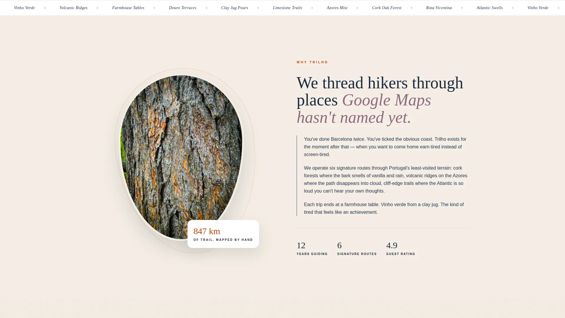 Immersive Portugal Tour Operator Landing Page Template