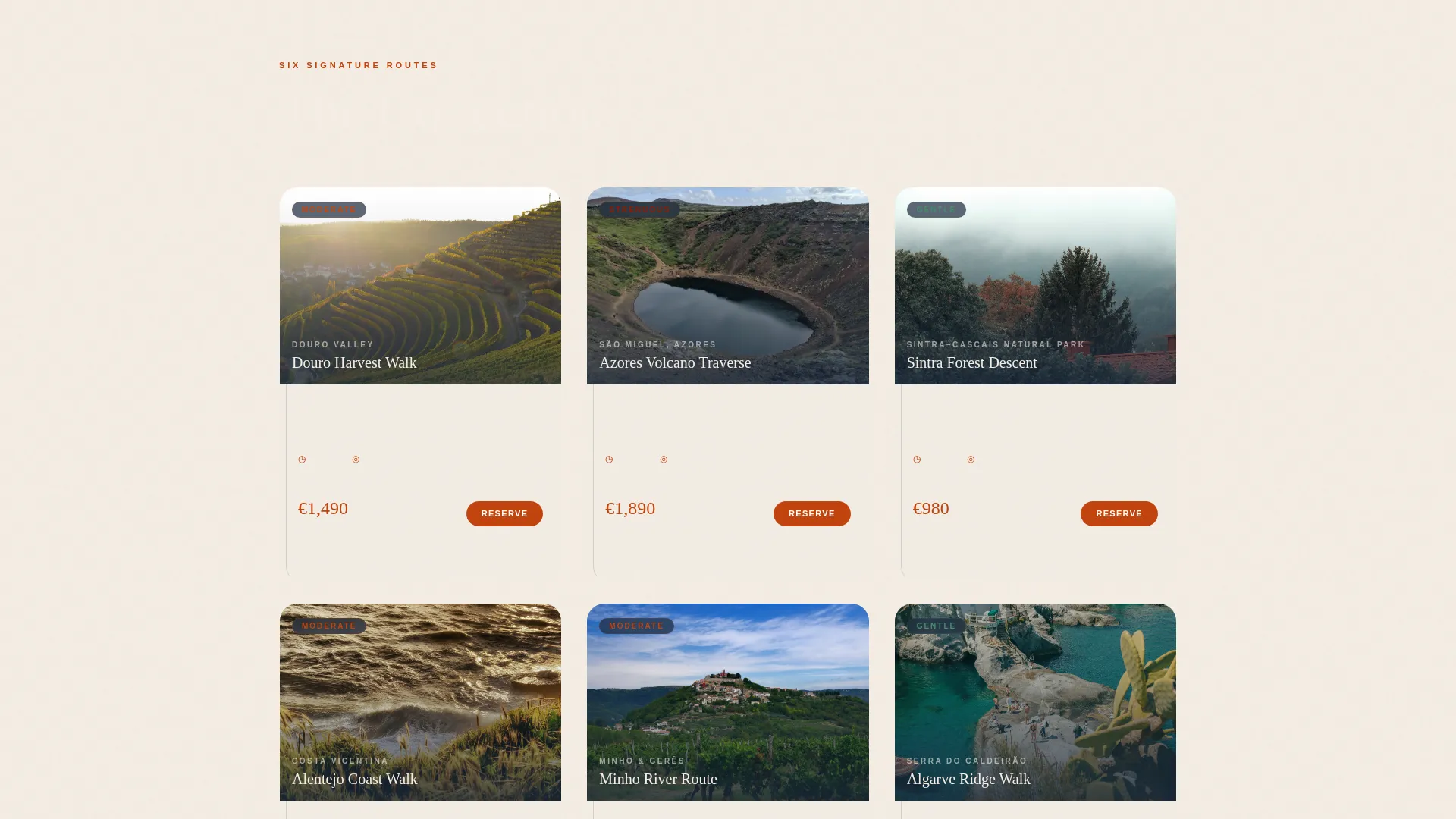 Immersive Portugal Tour Operator Landing Page Template