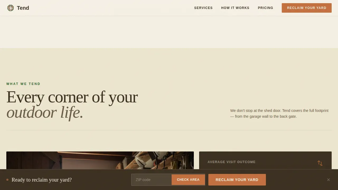 Garden & Yard Renovation Professional Website Template