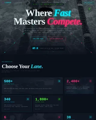 Swimming & Diving Leagues Professional Website Template