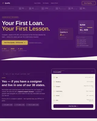 Teen & Youth Finance Professional Website Template