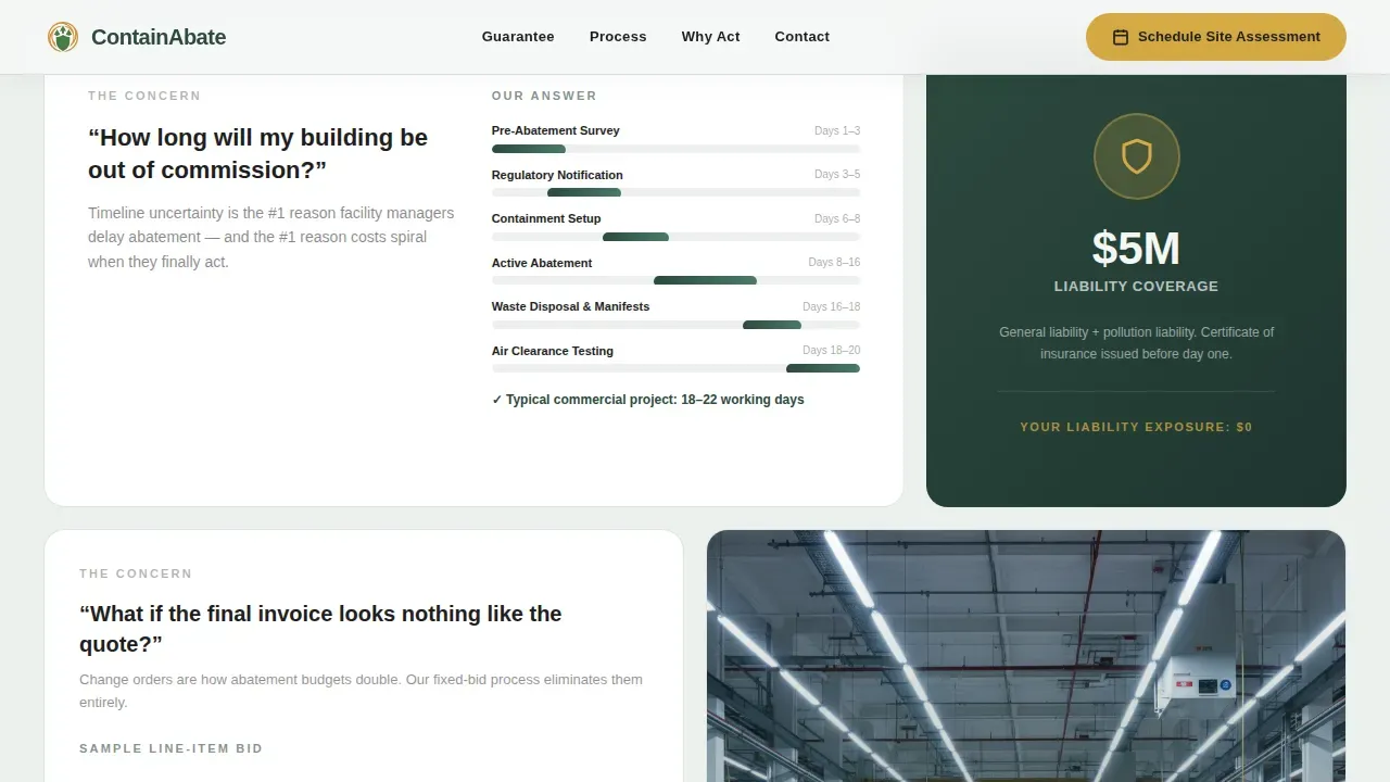 Demolition & Site Work Booking Website Template