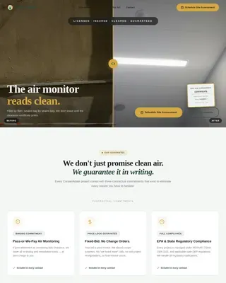 Demolition & Site Work Booking Website Template