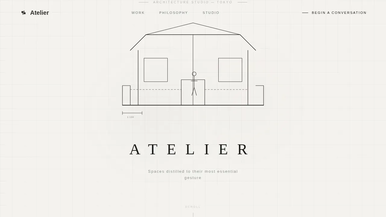 Japanese Architecture Professional Website Template