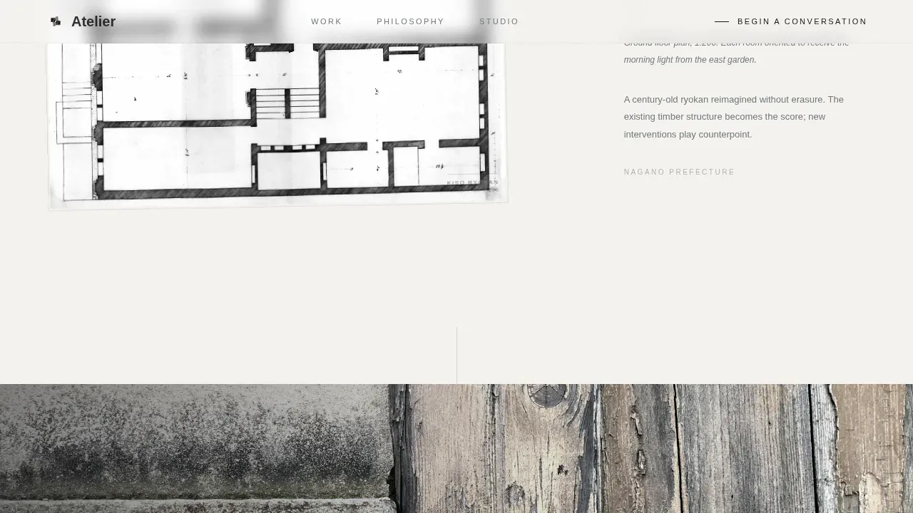 Japanese Architecture Professional Website Template