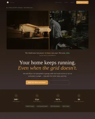 Solar & Energy Installation Booking Website Template