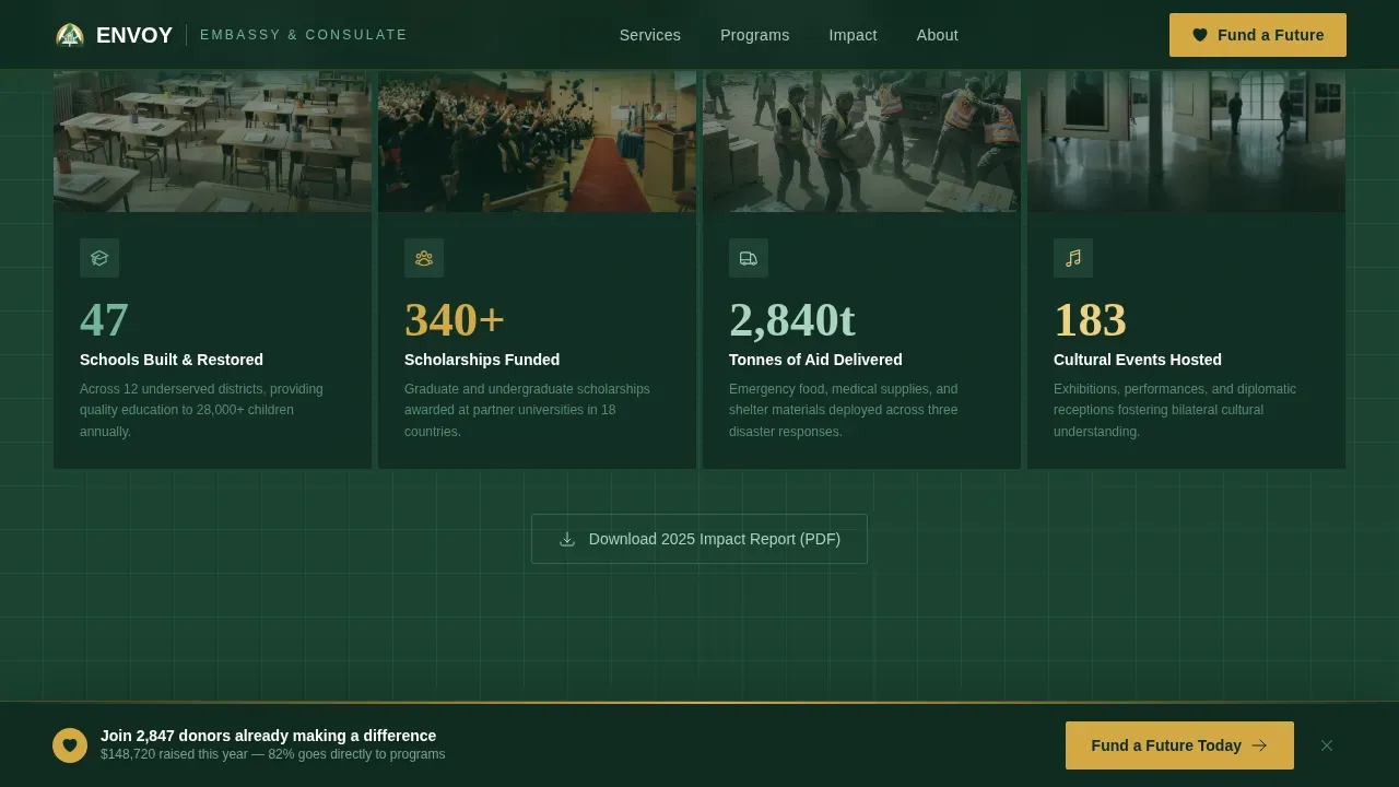 Embassy & Consulate Professional Website Template