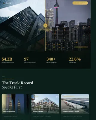 Real Estate Agency & Brokerage Portfolio Website Template