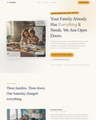 Immigrant & Refugee Support Patient Education Website Template