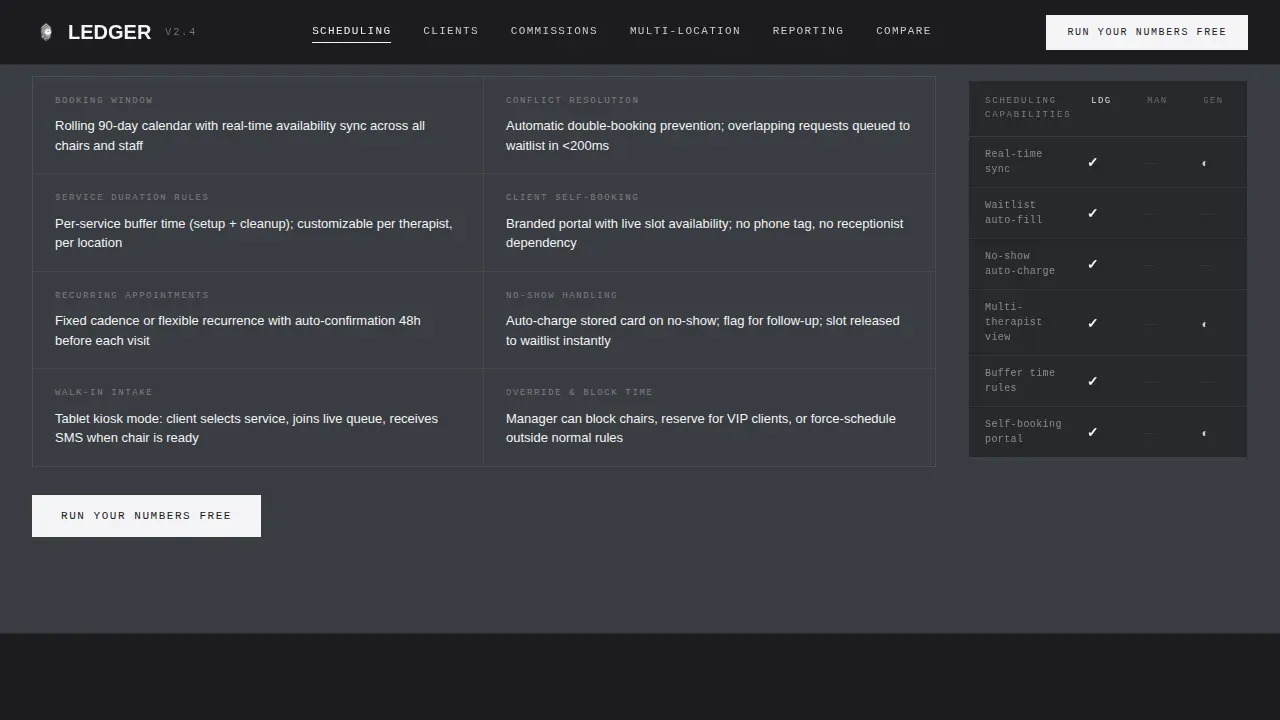 Salon & Spa Software Booking Website Template