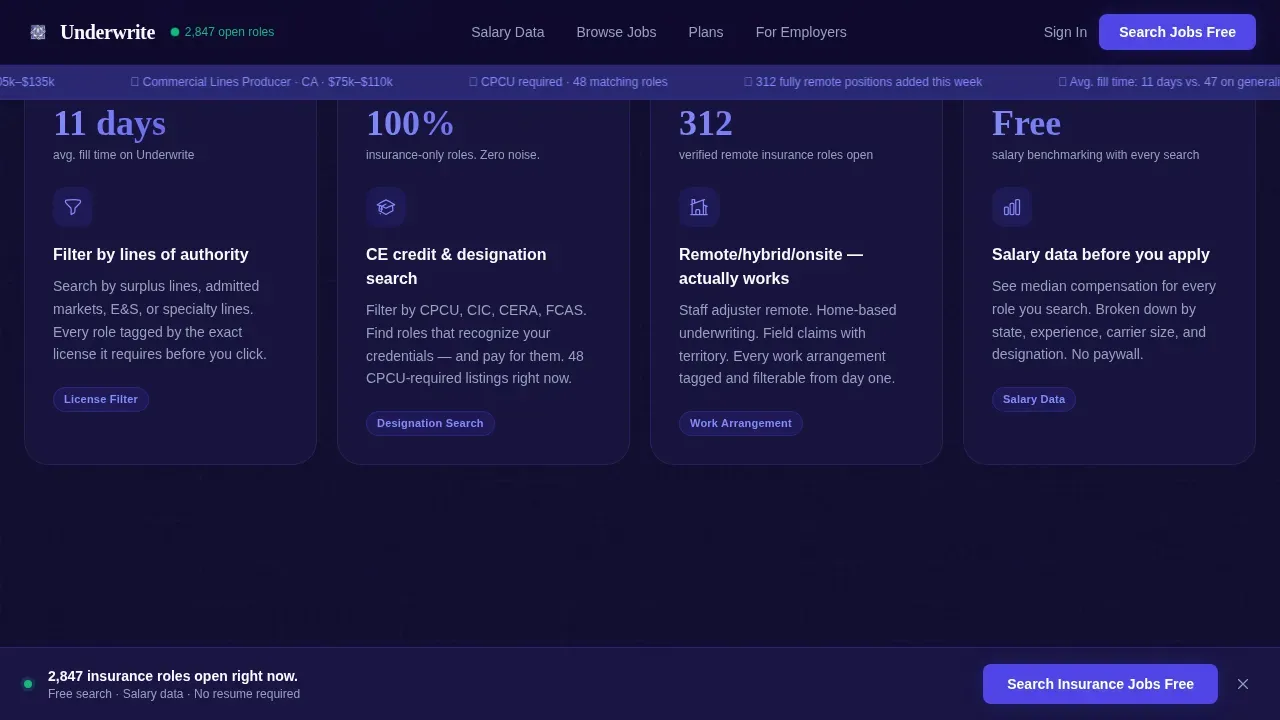 Insurance Digital Presence Careers Website Template