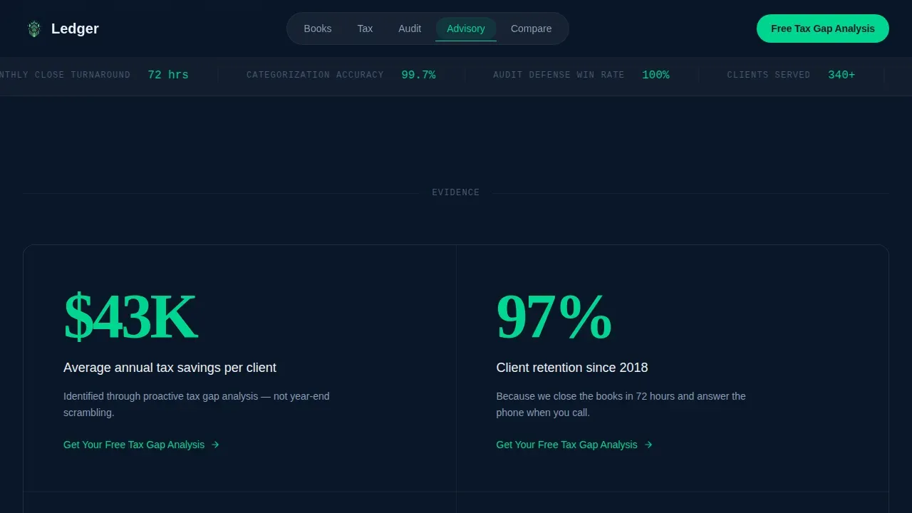 Accounting Firm Booking Website Template