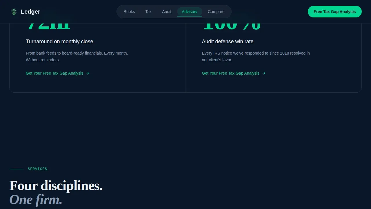 Accounting Firm Booking Website Template