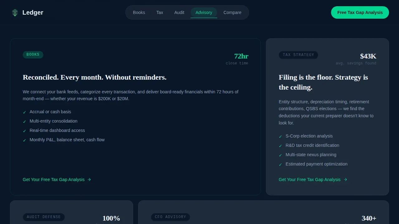 Accounting Firm Booking Website Template