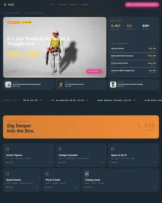 Auction Platforms & Types Pricing Website Template