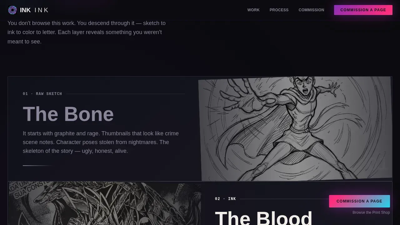 Illustration & Art Portfolio Portfolio Website Template