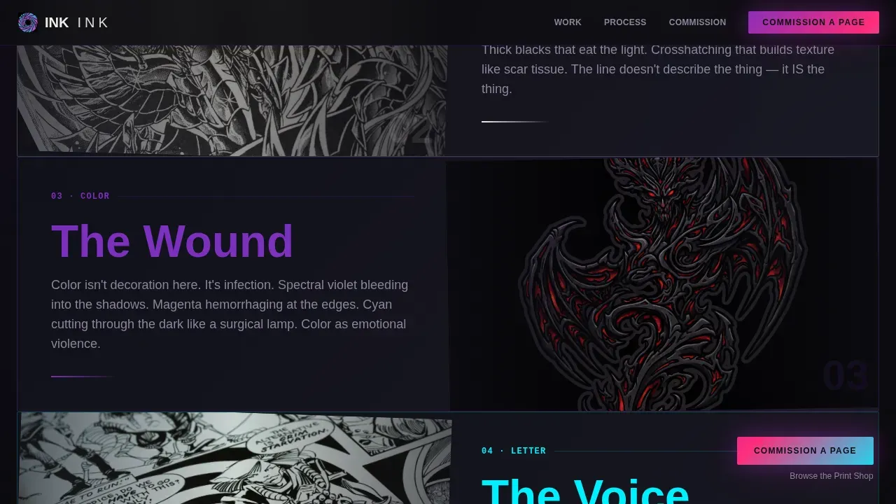 Illustration & Art Portfolio Portfolio Website Template