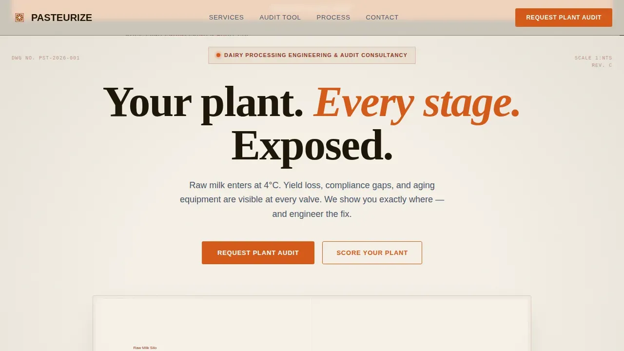 Food Processing & Packaging Privacy Policy Website Template