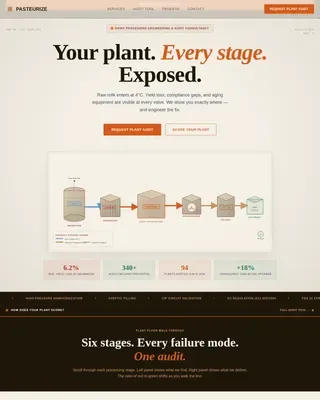 Food Processing & Packaging Privacy Policy Website Template