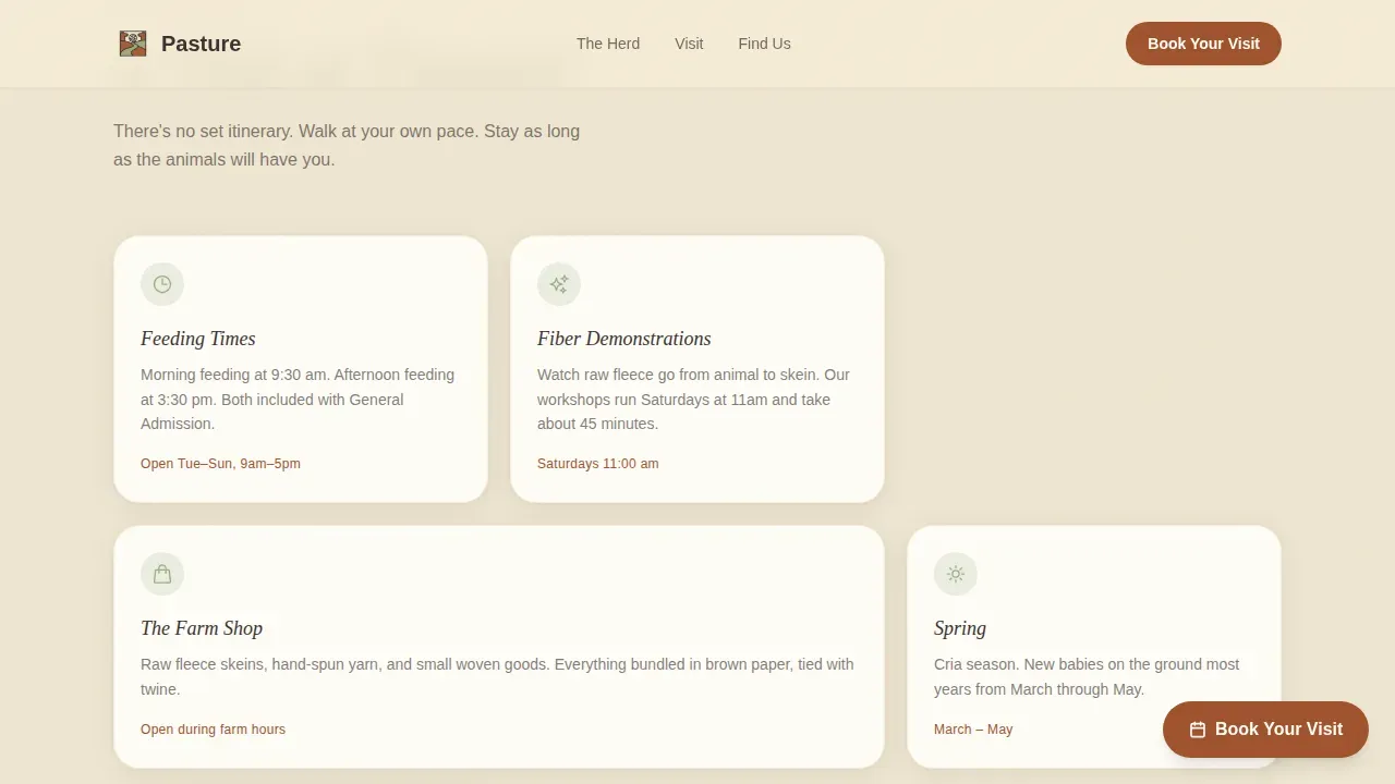 Agri-Tourism & Farm Experience Booking Website Template