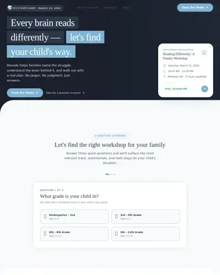Special Education & Learning Center Education Website Template