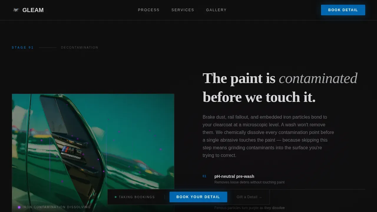 Obsessive Paint Correction BMW Detailing | Free Website Template | Rocket