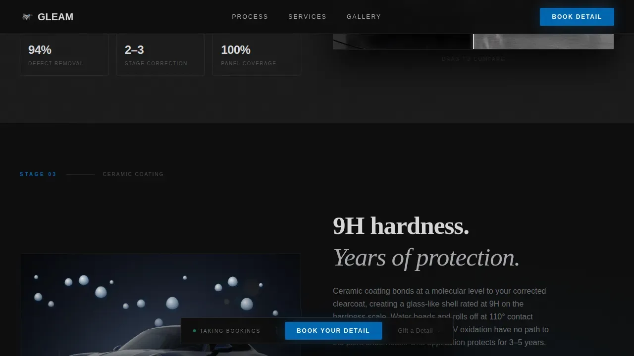 Obsessive Paint Correction BMW Detailing | Free Website Template | Rocket