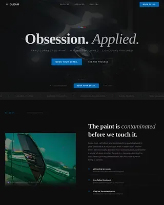 Obsessive Paint Correction BMW Detailing | Free Website Template | Rocket