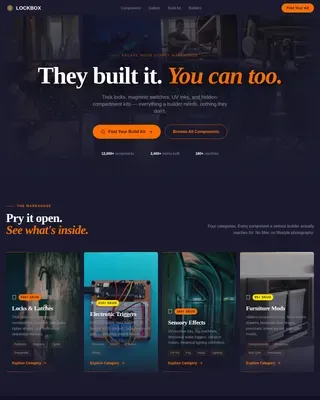 Hobby & Passion Supplies Professional Website Template