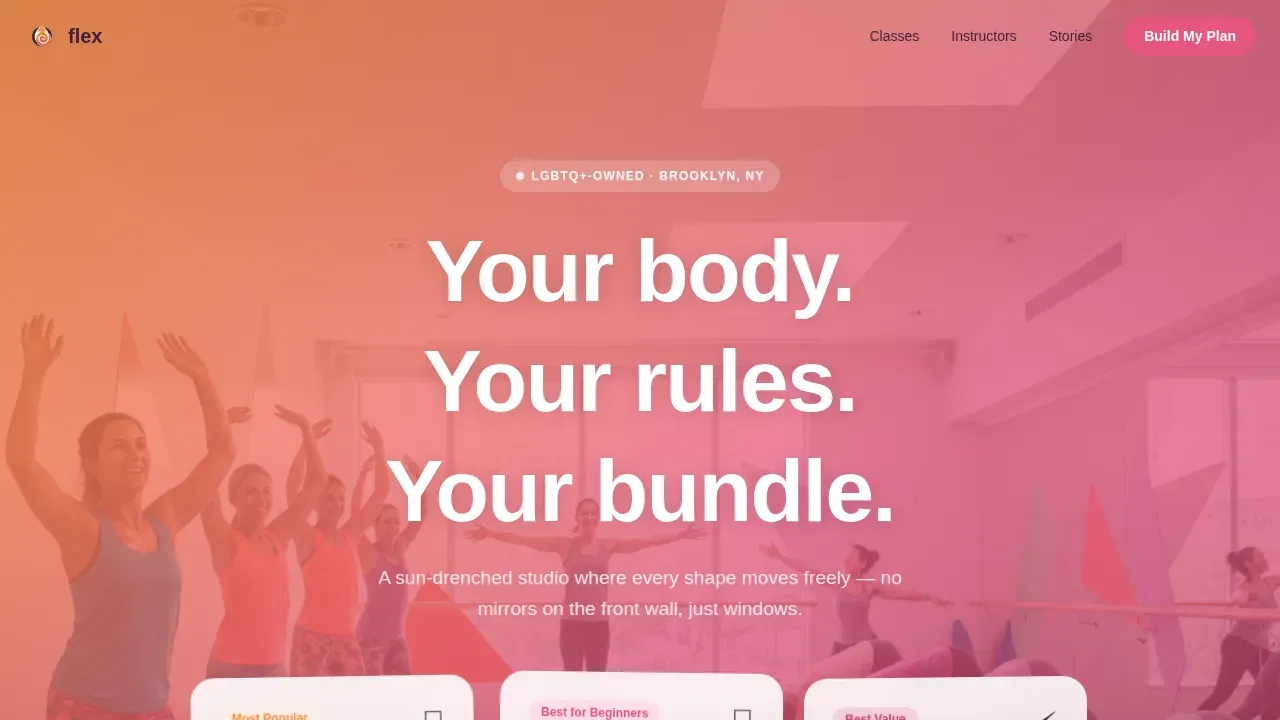 LGBTQ+-Owned Business Portfolio & Case Study Website Template